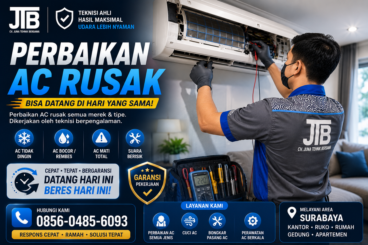 Prosedur Service AC yang Rapi dan Transparan
