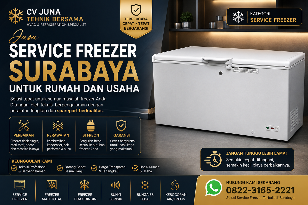 Jasa Service Freezer Surabaya, Solusi Cepat untuk Rumah dan Usaha