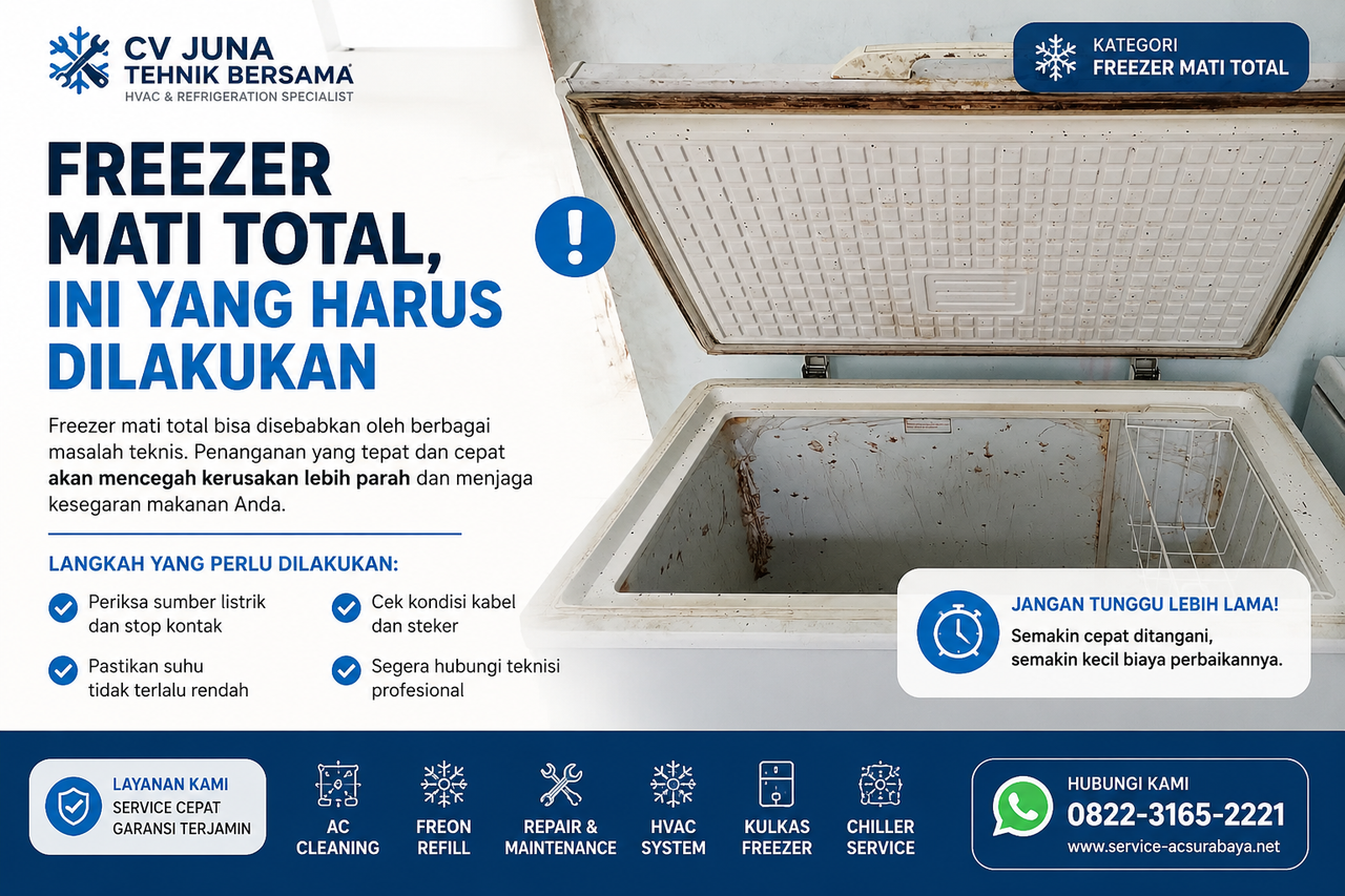 Freezer Mati Total, Ini yang Harus Dilakukan