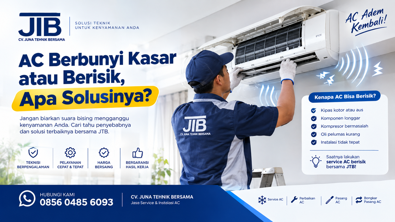 AC Berbunyi Kasar atau Berisik, Apa Solusinya?